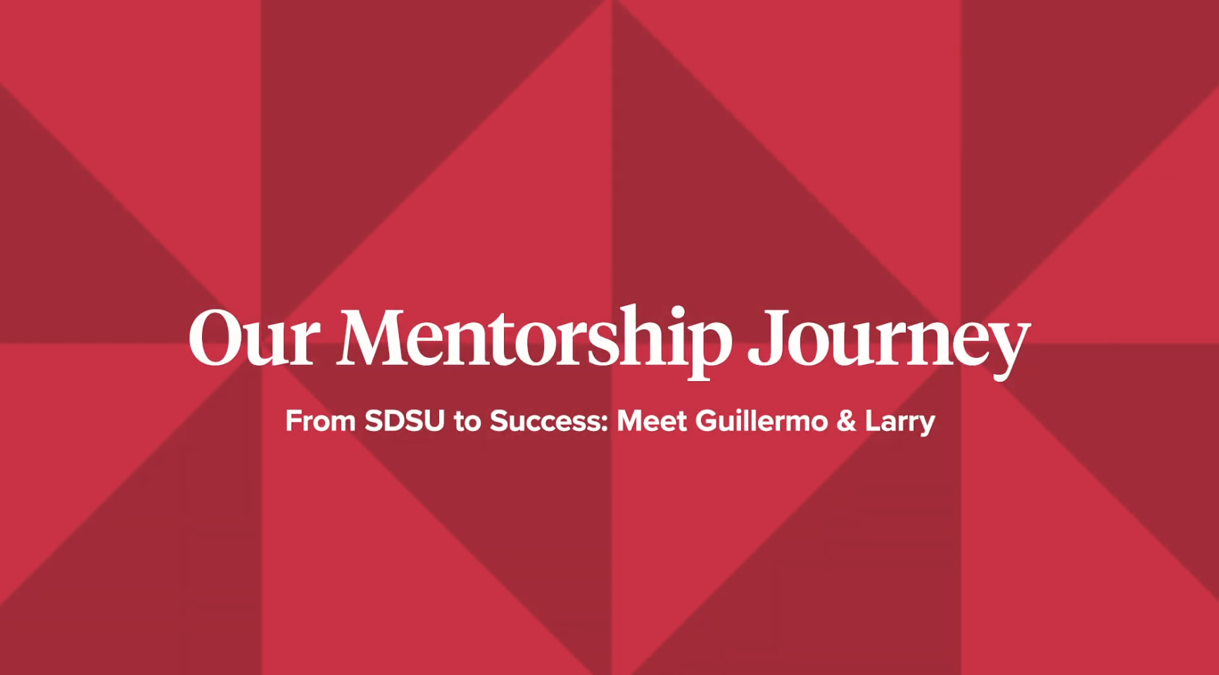 mentorship journey